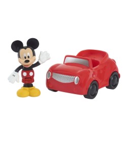 Jucarie figurina Mickey Mouse cu masinuta