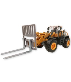 Jucarie Vehicul utilitar metalic - Utilaj de constructie Forklift, 25cm