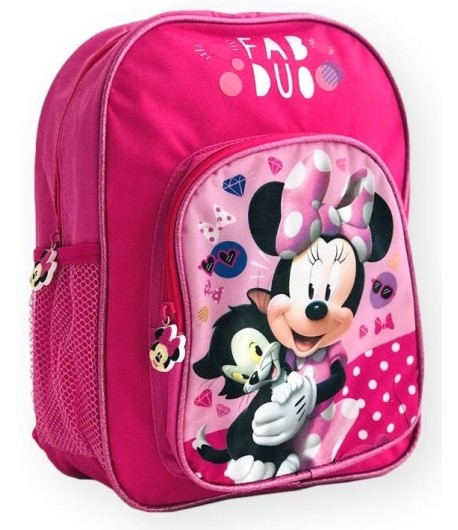 Ghiozdan mic pentru gradinita,2 compartimente Minnie si Pisicuta , 32 cm