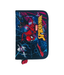 Penar textil 1 fermoar 2 flapsuri Spider-Man, 21 x 14 x 3,5 cm