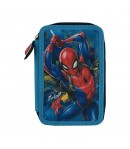 Penar textil 3 fermoare Spider-Man, 21 x 14 x 6.5 cm