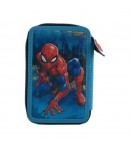 Penar textil 3 fermoare Spider-Man, 21 x 14 x 6.5 cm