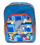 Ghiozdan mic de gradinita cu 2 compartimente Tom and Jerry, 37 cm