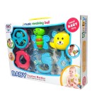 Set de jucarii bebelusi, 5 Zornaitori, Multicolor, 33 cm