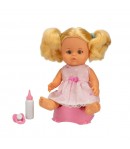 Papusa bebelus Boubou, cu par blond, 30 cm