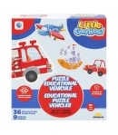 Puzzle educational cu vehicule, Smile Games, 36 piese