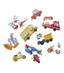 Puzzle educational cu vehicule, Smile Games, 36 piese