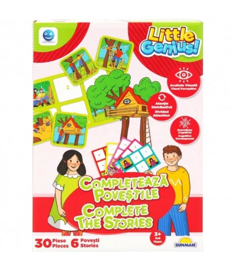 Joc de memorie, Completeaza povestile, Smile Games, 30 piese