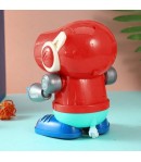 Robot Interactiv cu telecomanda si lumini, Rosu, 18 cm