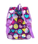 Ghiozdan de gradinita Mesco  Sweet Moment, 2 compartimente, Mov, 32x26x10 cm