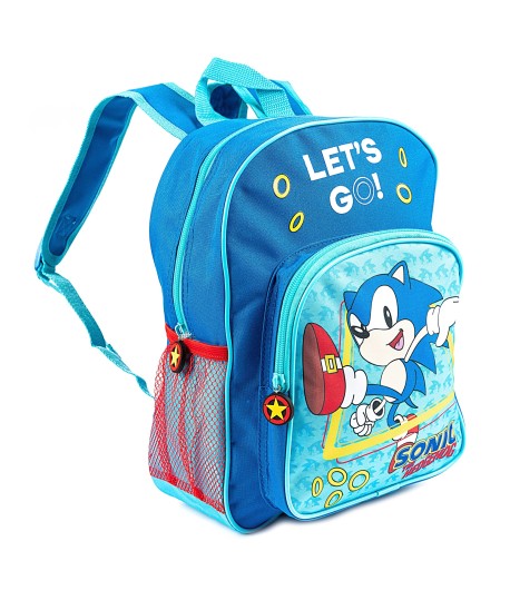Ghiozdan pentru gradinita, Sonic , 2 compartimente, Roz, 32 cm