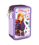 Penar textil 3 fermoare Frozen, 21 x 14 x 6.5 cm