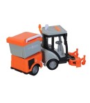 Masina de Maturat Stradala City Service 1:16 cu Lumini si Sunete, Jucarie Interactiva Realista de Curatenie Urbana pentru Copii,