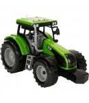 Tractor verde cu lumini si sunete, Maxx Wheels, 18 cm