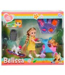 Set de joaca papusa Belissa, 2 catelusi si accesorii
