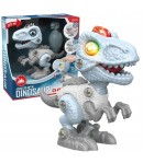 Jucarie de asamblat, Dinozaur cu lumini si sunete, T-rex, 16 x 14 x 7 cm