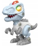 Jucarie de asamblat, Dinozaur cu lumini si sunete, T-rex, 16 x 14 x 7 cm