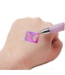 Set 5 pixuri cu gel glitter pentru tatuaje temporare, Printesa Ghetii