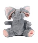 Rucsac Flappers Elefant, isi misca urechile, EcoPlush, 30 cm