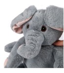 Rucsac Flappers Elefant, isi misca urechile, EcoPlush, 30 cm