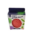 Jucarie Worm Fidget de Decompresie, Anti Stres, Dimensiune Compacta 10 cm, Dimensiune Extinsa 24.5 cm, Portocaliu