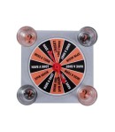 Joc de societate cu 4 pahare de shoturi din sticla ruleta norocului, 17x17x7.5cm