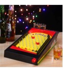 Joc de societate Pinball cu pahare pentru shoturi 40 x 17,7 cm, galben