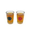 Joc de societate Pinball cu pahare pentru shoturi 40 x 17,7 cm, galben