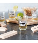 Joc de Baut Jenga Turnul Betivului din Lemn, 19 x 7 x 20 cm