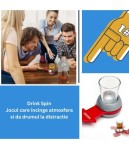 Joc de baut Drink Spin 10.3 x 11.5 cm, Pahar de Shot din Sticla, gri
