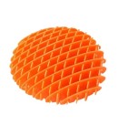 Jucarie Worm Fidget de Decompresie, Anti Stres, Dimensiune Compacta 10 cm, Dimensiune Extinsa 24.5 cm, Portocaliu