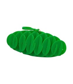 Jucarie Worm Fidget de Decompresie, Anti Stres, Dimensiune Compacta 6 cm, Dimensiune Extinsa 15.5 cm, Verde