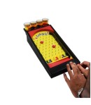 Joc de societate Pinball cu pahare pentru shoturi 40 x 17,7 cm, galben