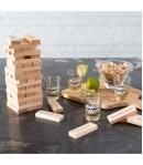 Joc de Baut Jenga Turnul Betivului din Lemn, 19 x 7 x 20 cm