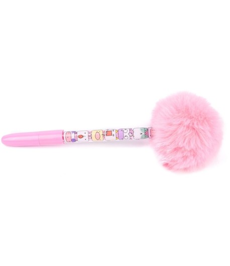 Pix Cristal cu puf, Roz