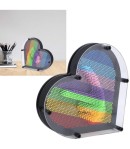 Tablou interactiv 3D, forma de inima, Mov, 13 cm
