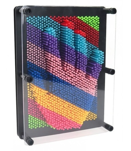 Tablou interactiv 3D, forma rectangulara, Multicolor, 14 cm