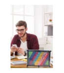 Tablou interactiv 3D, forma rectangulara, Multicolor, 14 cm