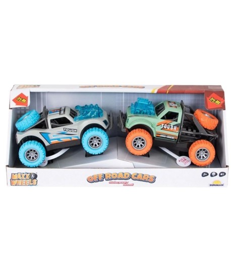 Set masinute cu lumini si sunete, Maxx Wheels, Off Road