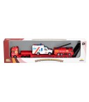 Set cu vehicule de interventie, Maxx Wheels, Barca si Macara Pompieri