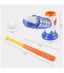 Joc de Baseball Interactiv, Lansator  Aruncare prin Buton de Lansare pe Bata, 59 cm Bata, Multicolor