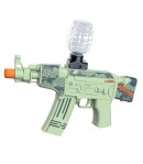 Mitraliera  cu bile de hidrogen de gel, 5000 de bile incluse, cablu de incarcare, 28x31 cm, AK47, verde