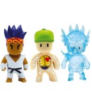 Set 3 mini figurine Stumble Guys, 3D Seria 1 - Sensei Firefist, Inside-Out, Frozen Valkyrie