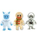 Set 3 mini figurine Stumble Guys, 3D Seria 1 - Frost Yeti, Gingerbread Guy, Metal Hatchling