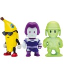 Set 3 mini figurine Stumble Guys, 3D Seria 1 - Banana Guy, Lilith Nightshade. Army Man