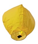 Lampion zburator, hartie biodegradabila, Galben