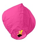 Lampion zburator, hartie biodegradabila, Roz Pal