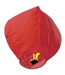Lampion zburator, hartie biodegradabila, Rosu