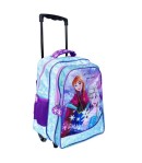 Trolley mare pentru scoala 3 compartimente, Frozen, 48 x 32 x 19 cm