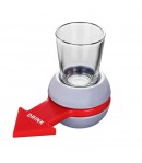 Joc de baut Drink Spin 10.3 x 11.5 cm, Pahar de Shot din Sticla, gri
